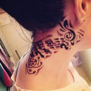 11th tattoo music notes