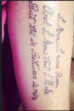 8th tattoo. "I know I was born And I know I'll die But the in between is mine"
