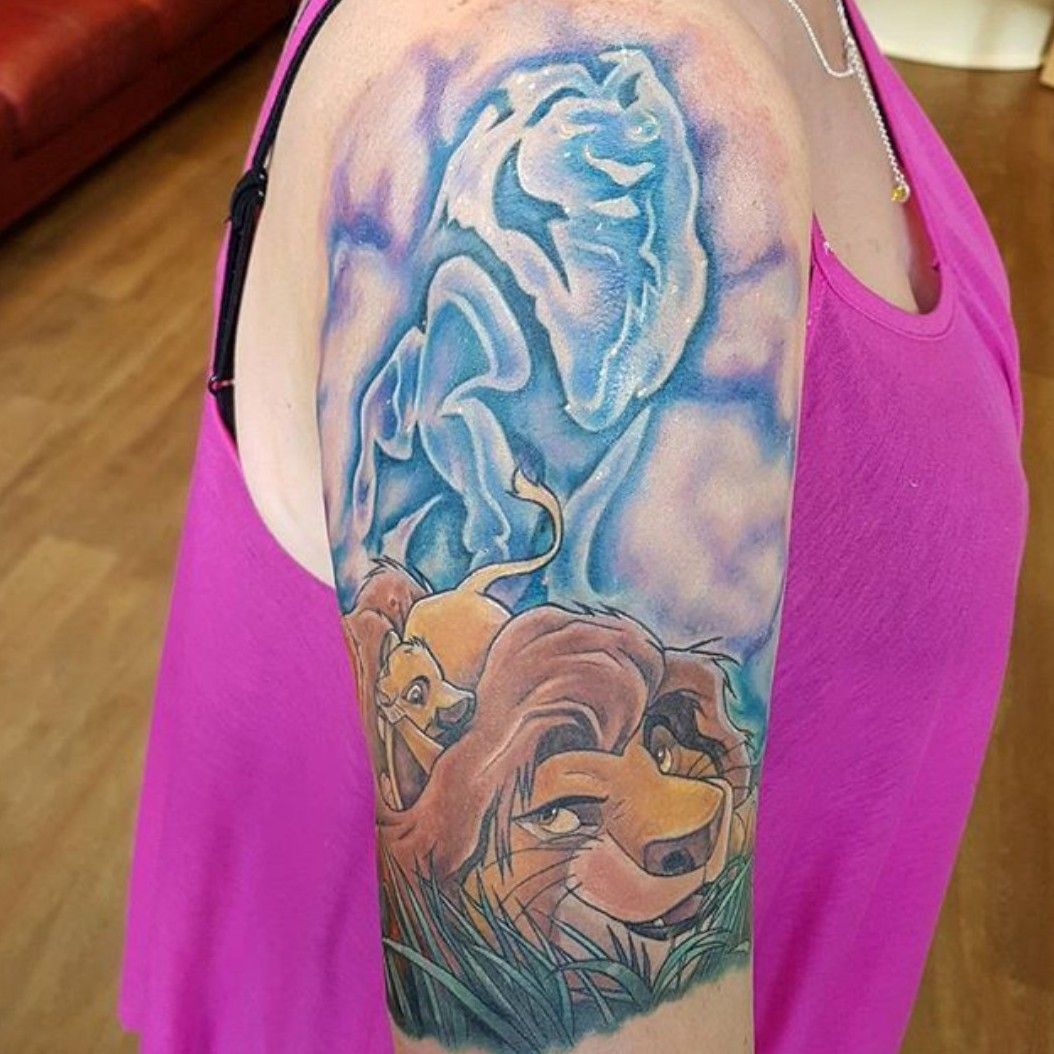  1001 ideas for a lion tattoo to help awaken your inner strength  Lion  tattoo Lion tattoo on thigh King tattoos