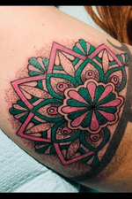 Mandala/Dotwork Tattoo i did a couple weeks ago ! Thanks for Looking 