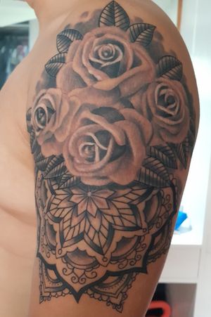 Rose Mandala Tattoo