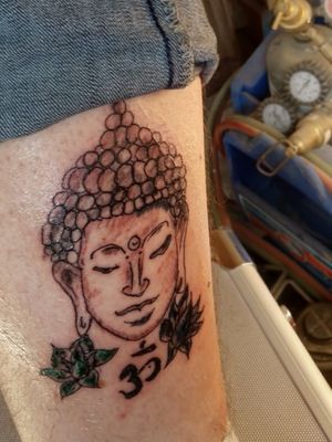 My Buddha at midnight when we finished. On my right call. I don't understand why this has to be the one that was the most painful