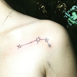 ♈ aries constellation. Blackwork tattoo | by TATJACK on Pinterest 