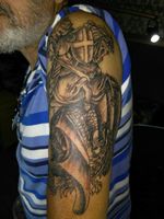 São Jorge exclusivo ja tatuado no cliente por Leandro_contreras