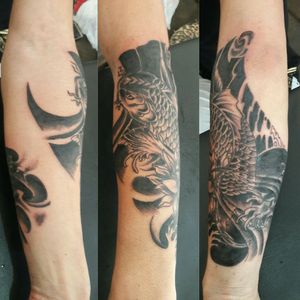 Cover-up tattoo #coveruptattoo #orientaltattoo #japonesetattoo #CarpaTattoo  #mastersink #electricinkbrasil #viperink #starbritecolors  #amazontattoo 