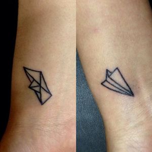Origami friendship tattoo