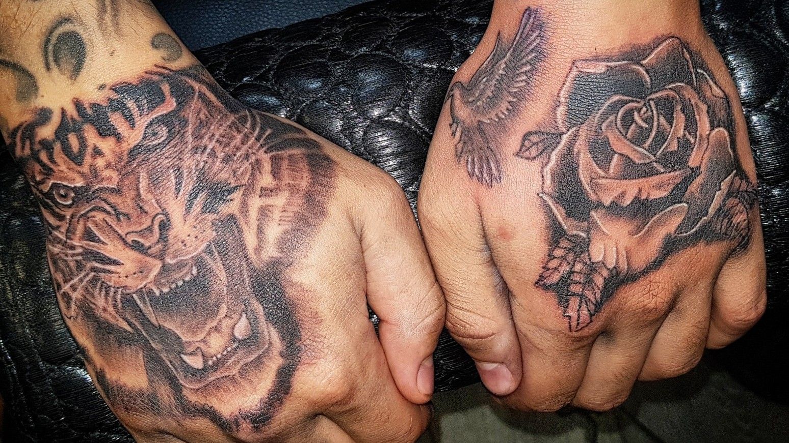 Tattoo uploaded by Miras Snower Pliczka  Cover up tiger rose tattoo  coverup  Tattoodo