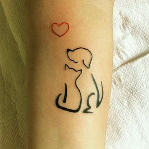 #tatuagens #tatuaje #dibujo  #tattooart #pets #animaltattoo #love #tattoocute 