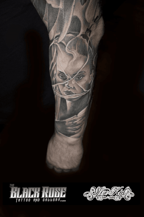 Tattoo from Wise Kid Gallery and Tattoo (Black Rose)