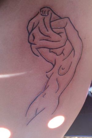 This was my first tattoo. I got it on my thigh and my artist was very light handed, I love it.