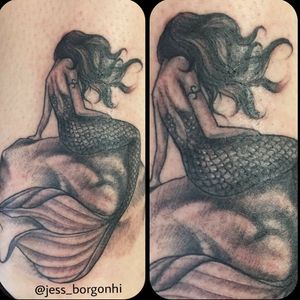 Tattoo mermaid Feito por: @angelodiehl #mermaidtattoo #mermaid #siren #sirentattoo #sereia #SereiaTattoo 