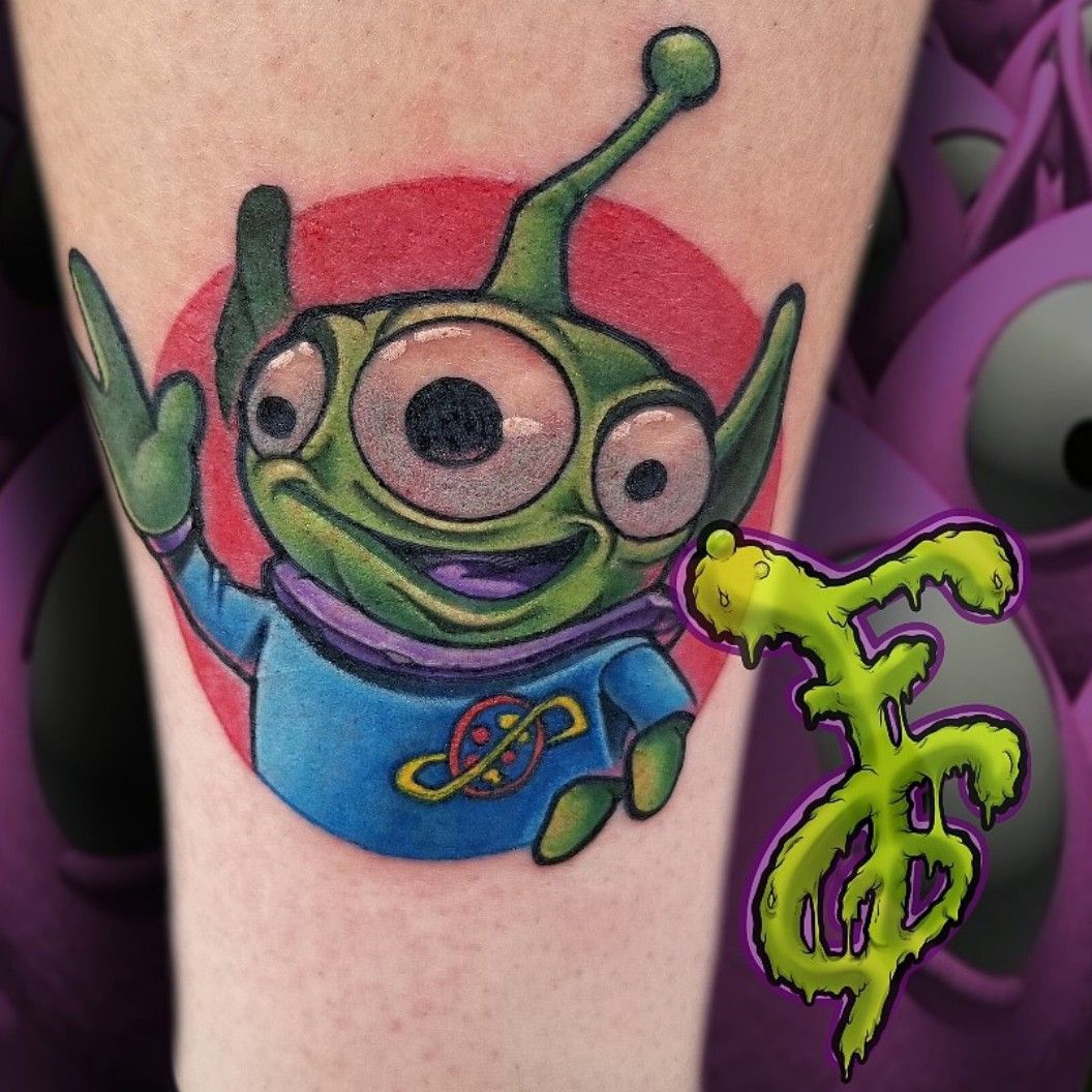 Toy Story Alien tattoo.