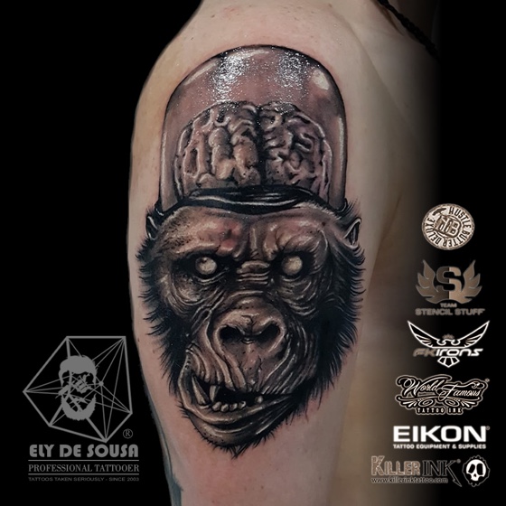 Top 66 gorilla tattoo on chest best  thtantai2