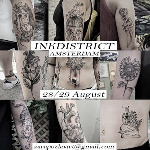 AMSTERDAM IS CALLING!I am excited to announce that I will be guesting at @inkdistrictamsterdam on the 28/29 August!Taking bookings now✨💌How to booked in💌Please send me an email at zarapozkoart@gmail.com with your idea, placement, roughly size and write on the subject "Amsterdam"Can't wait to be there! #tatttoos #amsterdamtattoo #amsterdamtattooer #guestspot #illustrationtattoo #finelinetattoo #delicatetattoo #blackandgreytattoo #tattooartist #Amsterdam 