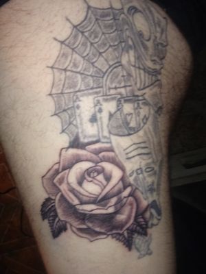 Rose done by me, the other piece i did years ago. Any opinions on a next piece?