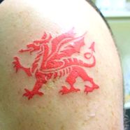 Welsh Flag Tattoo NF KKK Lynched Black People In Effigy In Swansea 
