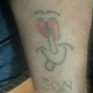 This little face my wife always drawed since High school and we are 50 yrs young.So I put it on my forearm for her cause I love her so much.