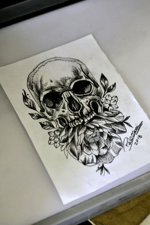 #tattoosketch #caveira #skull 