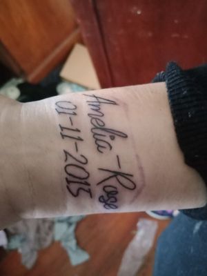 My first tattoo i got of my daughter name 