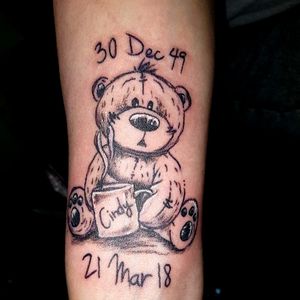 Tribute teddy tattoo 