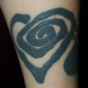 Spiral heart Tim Burton Luca Bossi presso ant tattoo studio