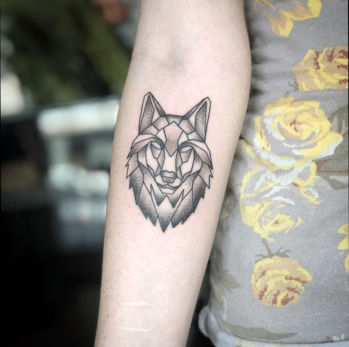 Tattoo uploaded by Brandon Fuller • geometric wolf tattoo #creative # ...