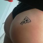 #tattogirl #pizzatattoo #ass 