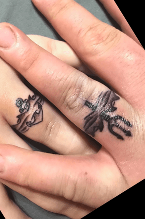 Wedding band tats me and my wife got. 
