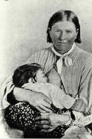 Cynthia Ann Parker breastfeeding Topsannah