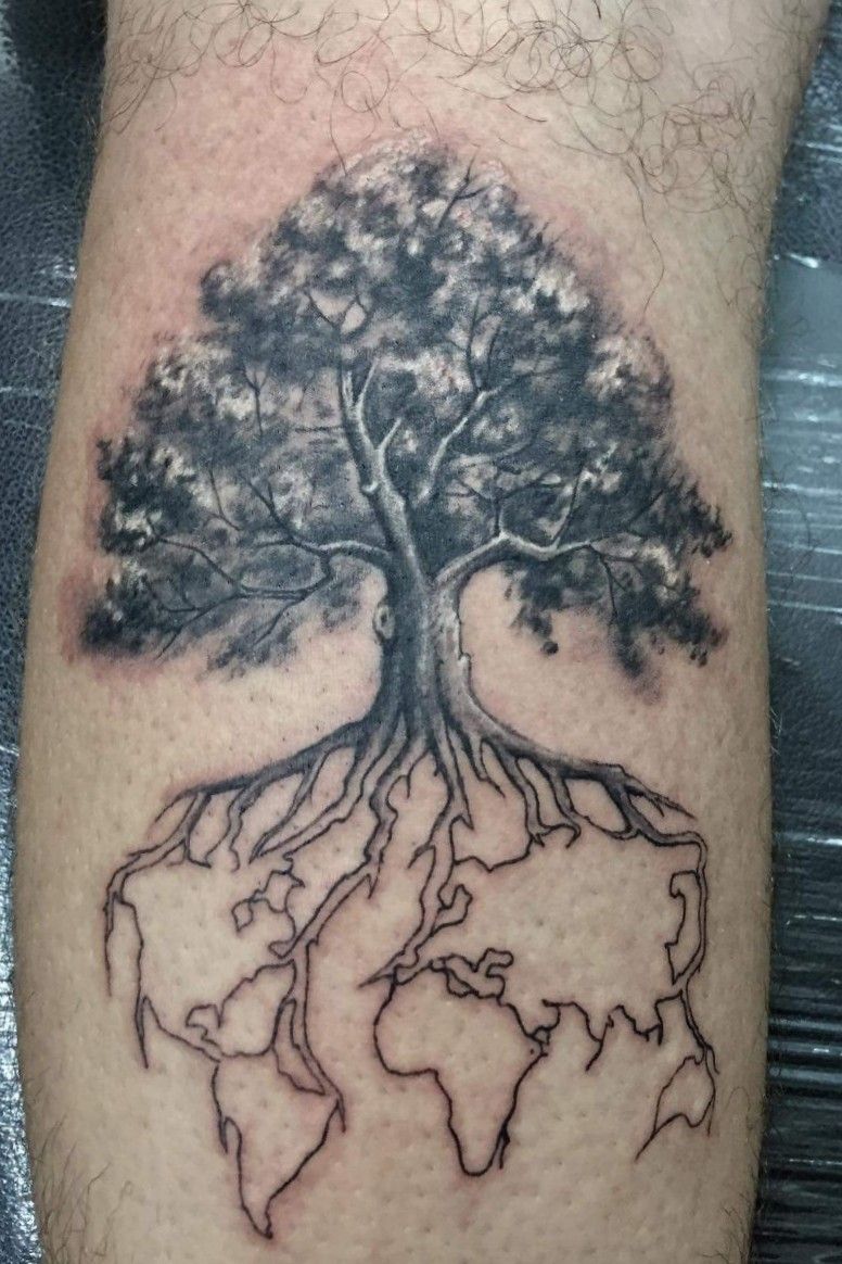 Hazel Tree Tattoo Concept Line Art by GinnieGii on DeviantArt