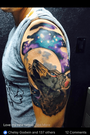 I love wolves and i wanted to go with something unique that nobody has. Ben Amos was the artist and he does great work. 