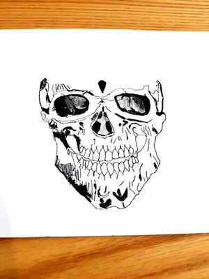 I was bord so i draw this skullTell me what you think😜R.s.-not finished#skull #skulltattoo 