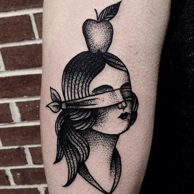 Home run apple tattoo by Audrey Smart, Broken Arrow Tattoo, Ohio. LFGM :  r/NewYorkMets