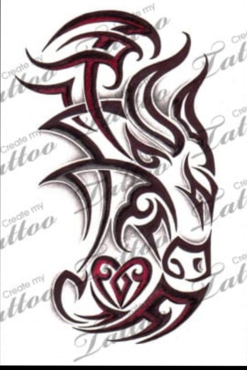 Zodiac sign Taurus Tribal and Tattoo Art Sticker  Spreadshirt