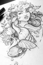 Afrodite - Deusa da Beleza ***Disponível*** #Goddess #greekmythology #greek #greekgod #sketchtattoo #sketch #designer #tattooart #tattooartist #dotworktattoo #dotwork #woman #Venus 