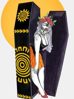 Day of the Dead pin up 