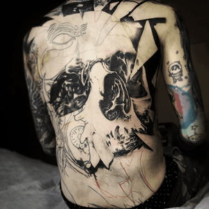 On going Back piece cover up by artist LY Ling from KL, Malaysia. So far 2 session. 11 hours. To Be continue...