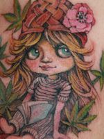 blythe doll marijuana tattoo