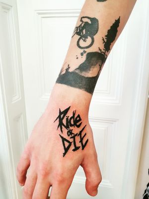 New tattoo #freshtattoo #rideordie #mtb #dh #downhill