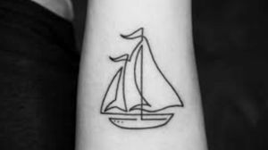 Ship tattoo, uploaded from google. #sailor #sea #seatattoo #shiptattooo 