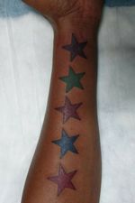 Stars on forearm
