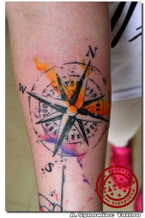 #compass #watercolor #watercolortattoo 