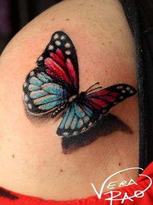 butterfly 3D tattoo