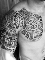 Maori designer tattoos Right shoulder 