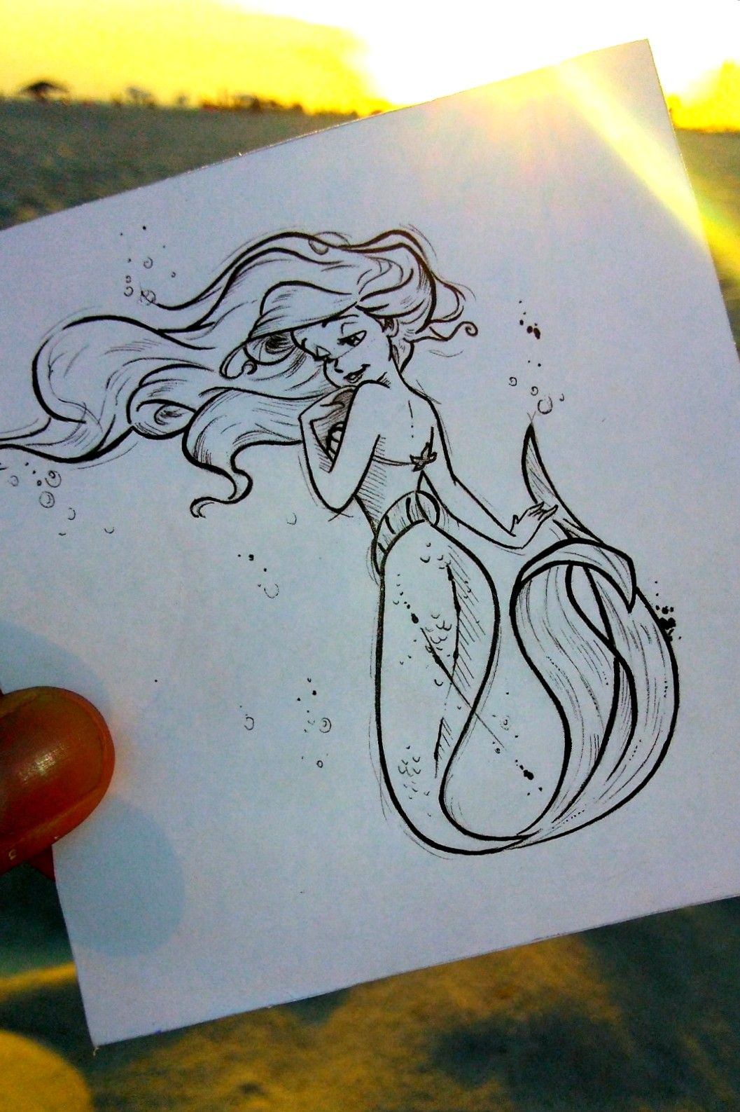 Download Tattoo Artist Finger Moustache Drawing Mermaid HQ PNG Image   FreePNGImg