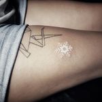 #white #whiteink #whiteinktattoo #snowflake #tattoo #minimaltattoo 