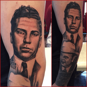 Lucky Luciano portrait added to this gangster sleeve