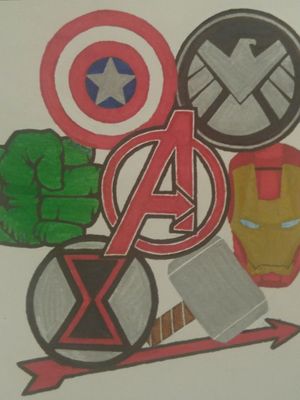The Avengers team #MarvelTattoo #AvengersTattoo #Hulk #Ironman #CaptainAmerica #Thor #BlackWidow #Hawkeye #Falcon