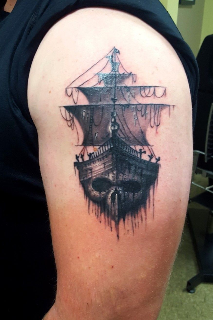 Sailor Ghost ship tattoo  Ship tattoo Boat tattoo Tattoo designs