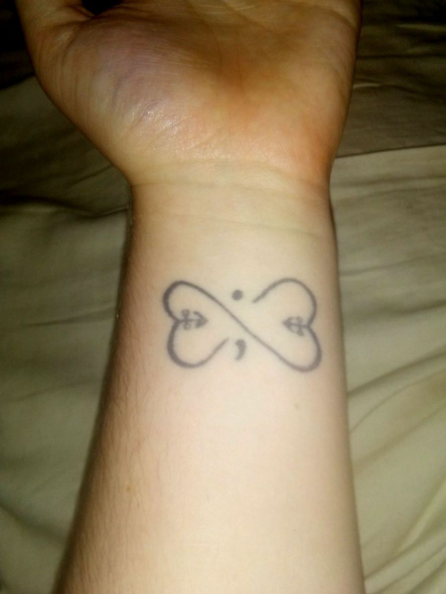 Tattoo uploaded by Melanie Anne • My wrist tattoo (First tattoo {approx